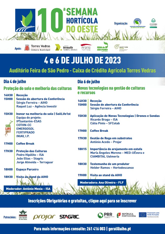 10ª Semana Hortícola do Oeste a 4 e 6 de Julho